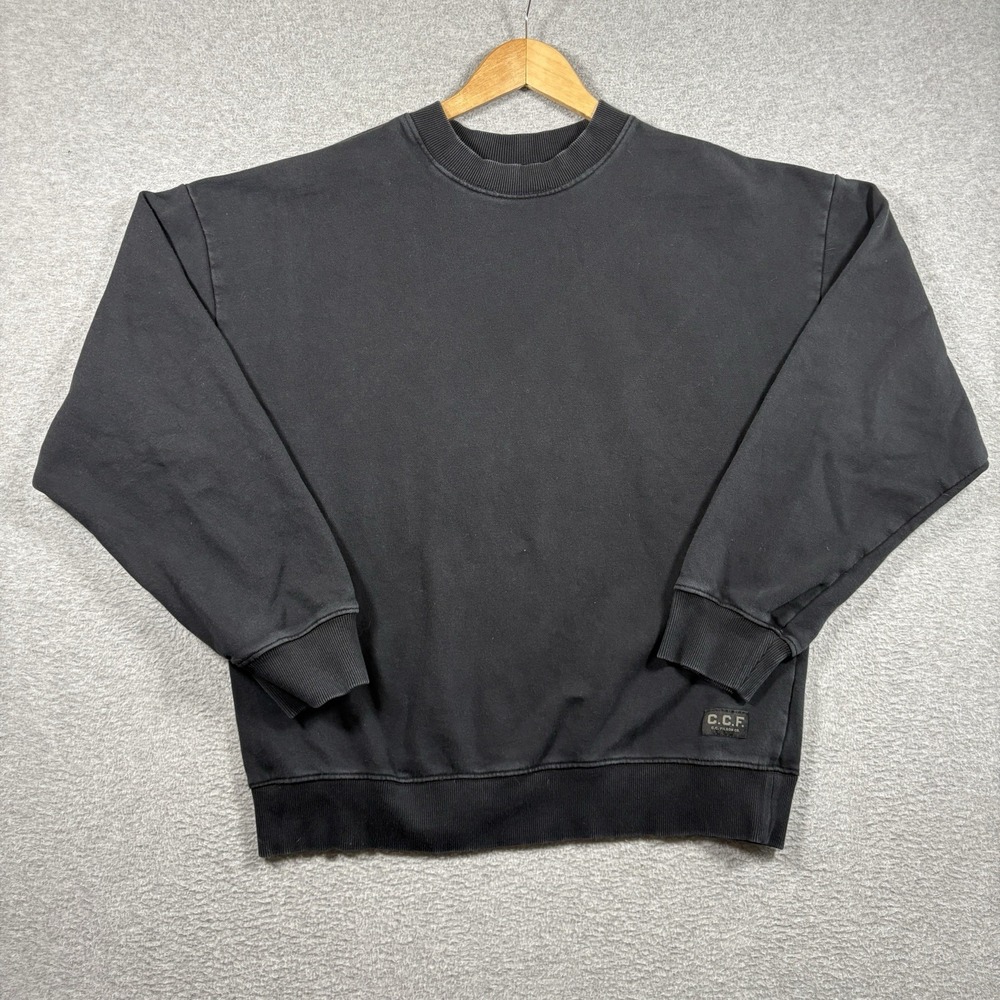 Filson CCF Mens Small Black Crewneck Sweatshirt Heavyweight Workwear Cotton